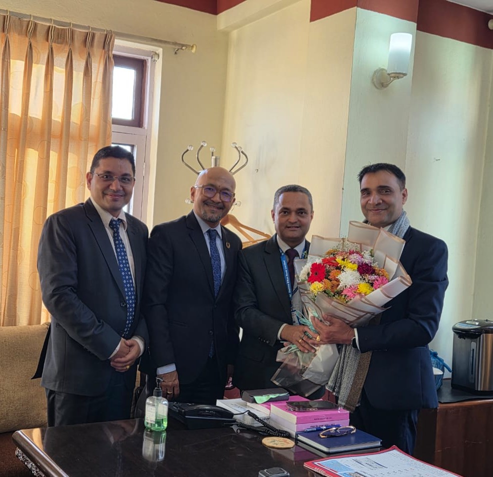 Courtesy Visit To Executive Director Mr. Ramu Paudel, Banks and Financial Institutions Regulation Department By Dban (Kartik 20, 2082)